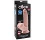 King Cock Plus 3D GAILES ŠŪGOŠANAS Bumbiņas 24,5 CM - GAIŠA ĀDA