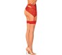 Obsessive Garter & Stockings OBSESSIVE - S814 STOCKINGS RED S/M