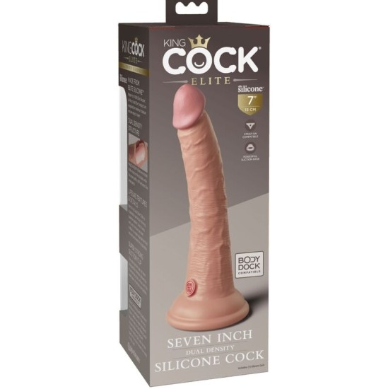 King Cock ELITE - REĀLISTS SILIKONA DILDO 17,8 CM