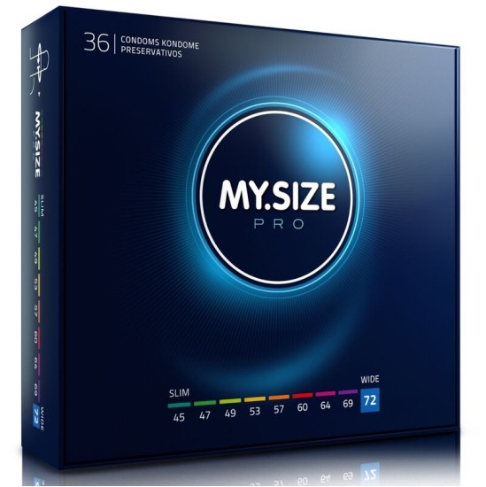 My Size Pro CONDOMS 72 MM 36 UNITS