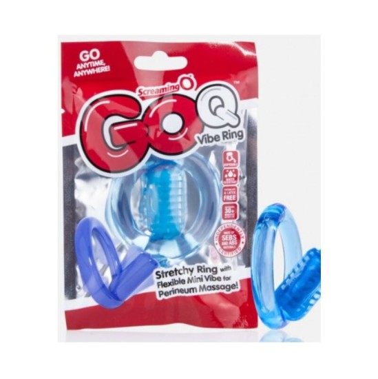 Screaming O GO Q VIBE TRANSPARENT VIBRATOR RING