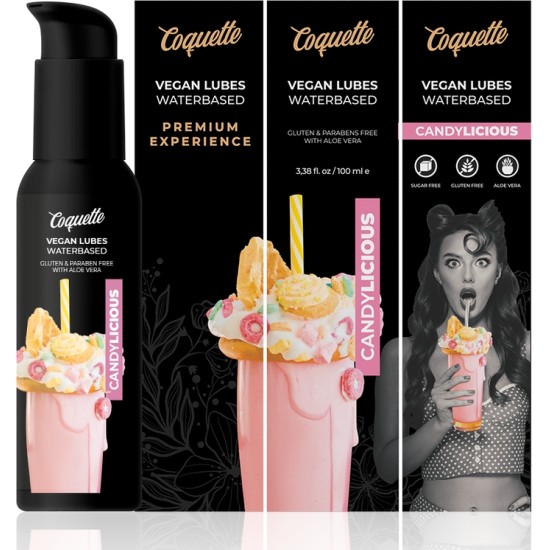 Coquette Cosmetics COQUETTE CHIC DESIRE - PREMIUM EXPERIENCE CANDYLICIOUS VEGAN LUBRIKANTS 100ml