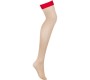 Obsessive Garter & Stockings OBSESSIVE - S814 STOCKINGS RED S/M