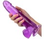 California Exotics CALEX DYDŽIO QUEEN DILDO - PURPURINĖ 20,3 CM