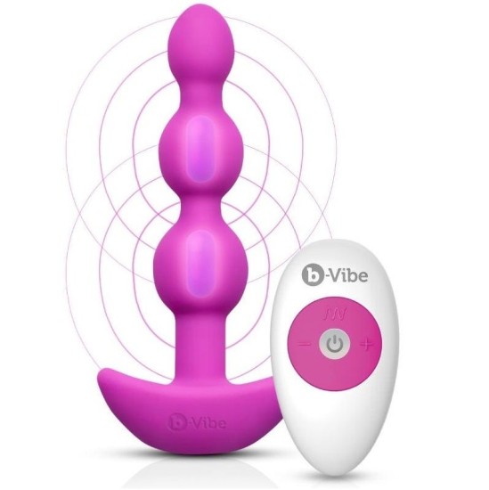 B-Vibe TRIPLET ANAL BEADS FUCHSIA