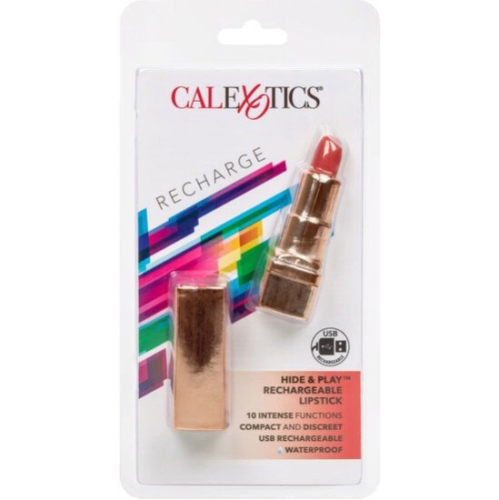 California Exotics CALEX BALA RECHARGEABLE LIPSTICK HIDE & PLAY - RED