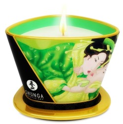Shunga Candles СЮНГА - МАССАЖНАЯ СВЕЧА МИНИ-ЛАСКИ ПРИ СВЕЧАХ Т ЗЕЛЕНАЯ 170 МЛ