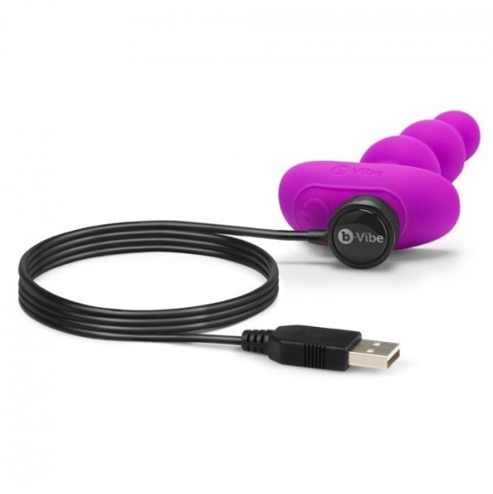 B-Vibe TRIPLET ANAL BEADS FUCHSIA