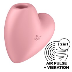 Satisfyer Air Pulse SATISFYER CUTIE HEART AIR PULSE STIMULĀTORS UN VIBRATORS — ROZĀ