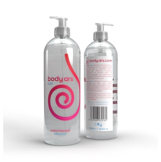 Body Ars Water Base Lubricant Gel Natural Dispenser 1000 ml