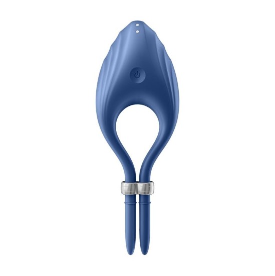 Satisfyer Vibreeriv peeniserõngas Duelist Blue
