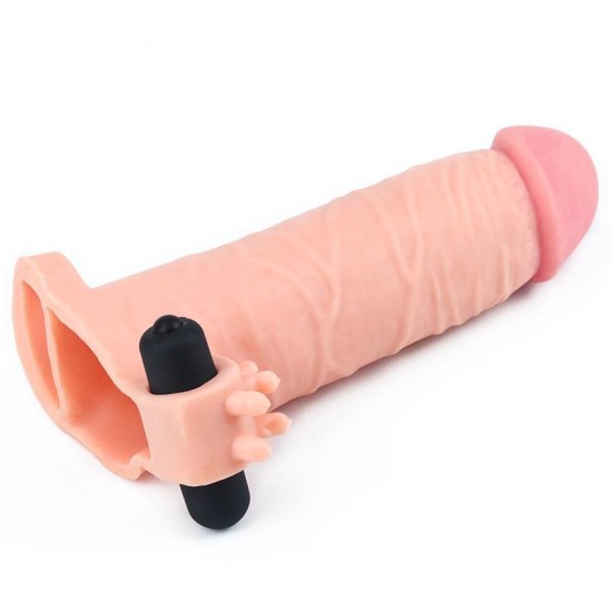 Lovetoy Penis Sleeve with Vibration Add 2 Pleasure X Tender Flesh