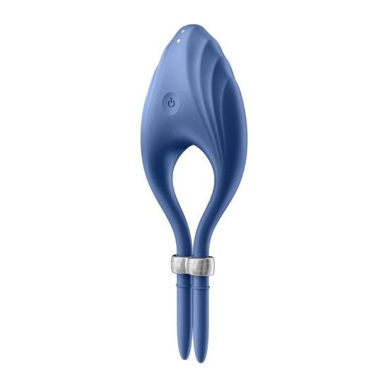 Satisfyer Vibreeriv peeniserõngas Duelist Blue