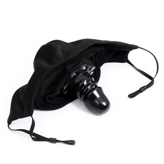 Latetobed Bdsm Line Face Mask with Detachable Dildo