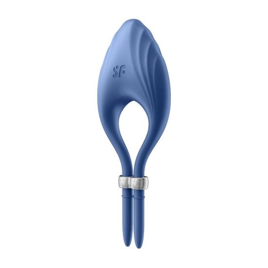 Satisfyer Vibreeriv peeniserõngas Duelist Blue