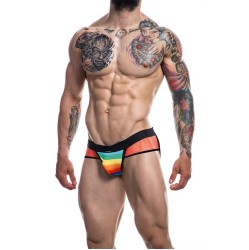 Cut4Men C4M13 mišri jockstrap vaivorykštė