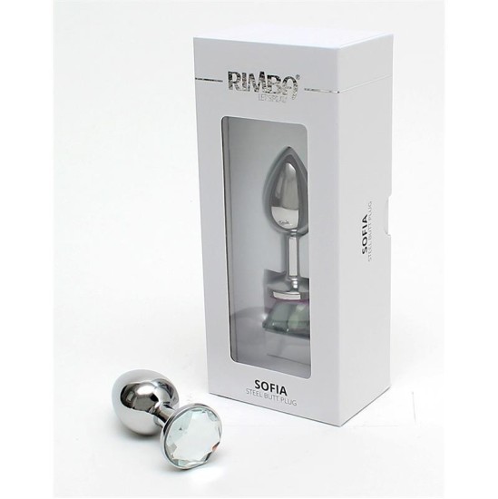 Rimba Toys Metal Butt Plug Sofia Clear Jewel