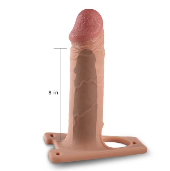 Lovetoy Siksna ar regulējamu dobu dildo 8.5