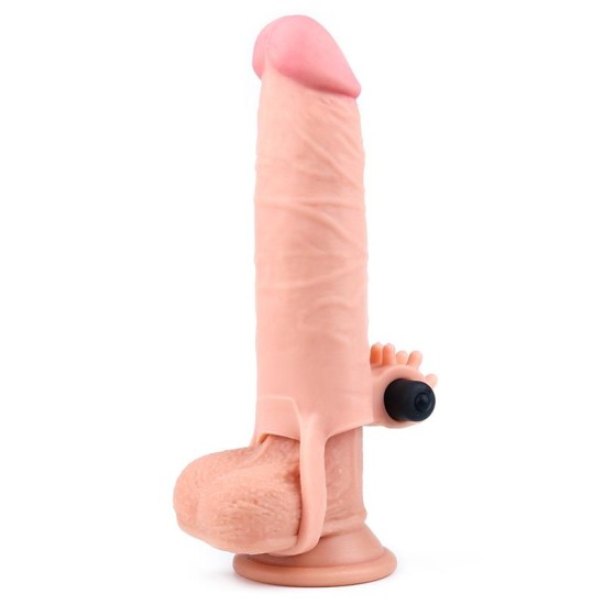 Lovetoy Penis Sleeve with Vibration Add 2 Pleasure X Tender Flesh