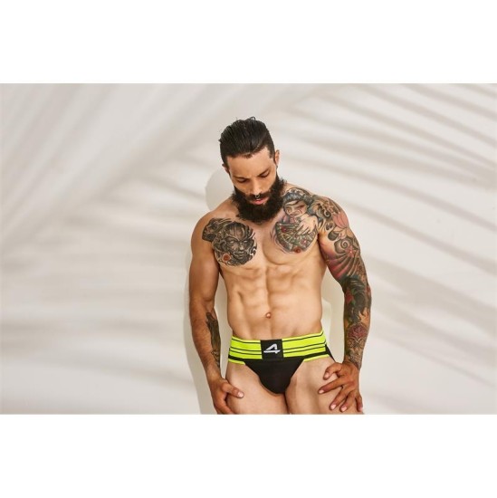 Cut4Men C4M15 Rugby Jockstrap Neon Lime