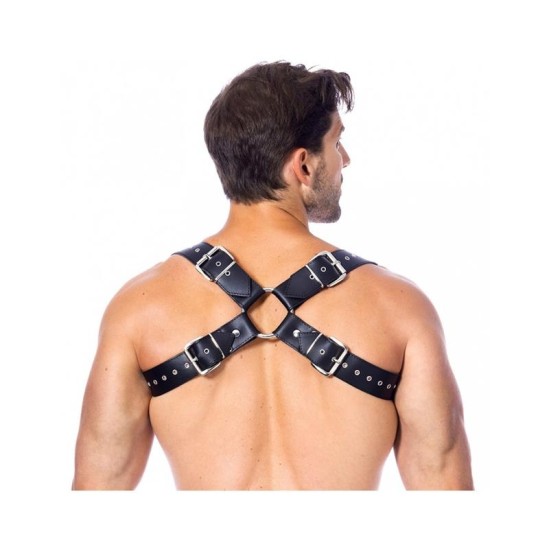 Bondage Play Adjustable Leather Harness