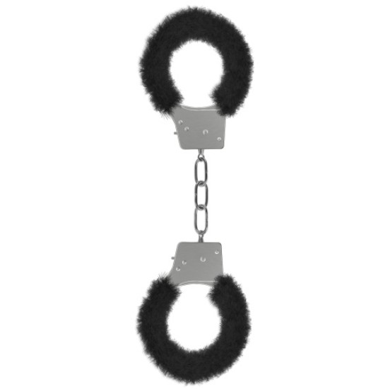 Ouch! BEGINNER'S FURRY HANDCUFFS BLACK