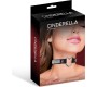 Cinderella Apkakle ar sirdi un Rhinestones Choker Style Vegan Leather Viens izmērs