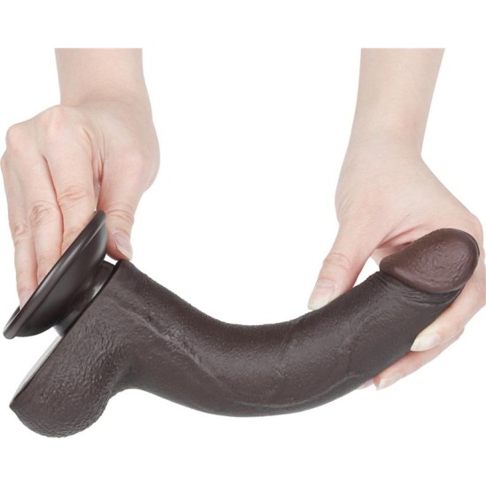 Lovetoy Bīdāmā āda divslāņu dildo 8.5