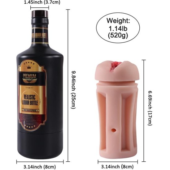 Shequ Male Masturbator Vagina Liquor Bottle