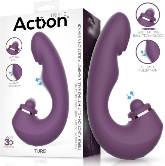 Action Turis Soft Hitting Ball with G-Spot Pulsation and Vibration