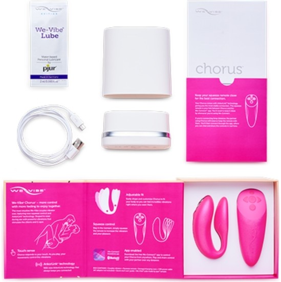 We-Vibe KORA VIBRATORS PĀRIEM AR SQUEEZE CONTROL PINK