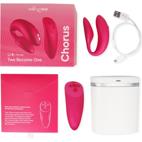 We-Vibe KORA VIBRATORS PĀRIEM AR SQUEEZE CONTROL PINK