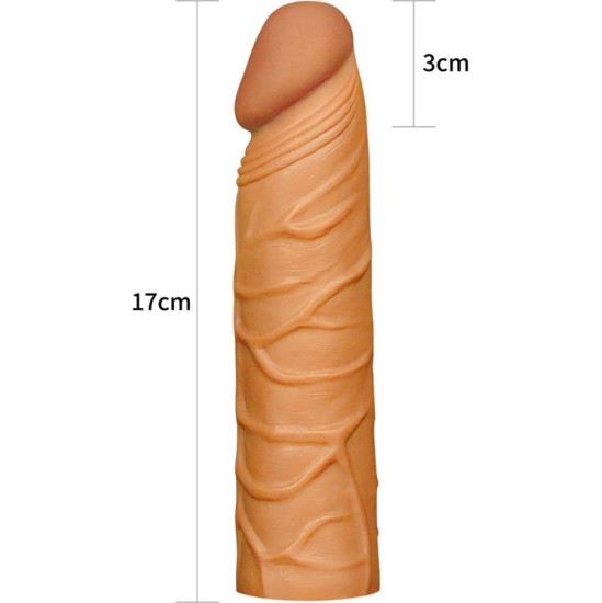 Lovetoy Penis Sleeve Pleasure X Tender Brown