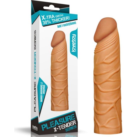 Lovetoy Penis Sleeve Pleasure X Tender Brown