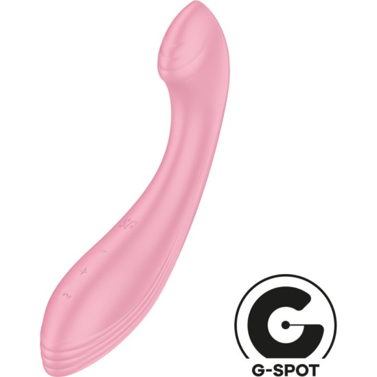 Satisfyer Vibrator SATISIFYER - G-FORCE VIBRATOR G-SPOT STIMULIATORIUS ROŽINĖ