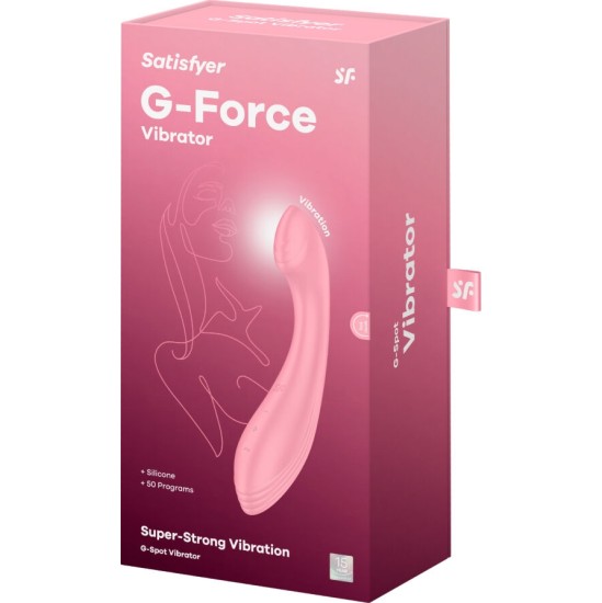 Satisfyer Vibrator APMIERINĀTĀJS - G-FORCE VIBRATOR G-SPOT STIMULĀTORS ROZĀ