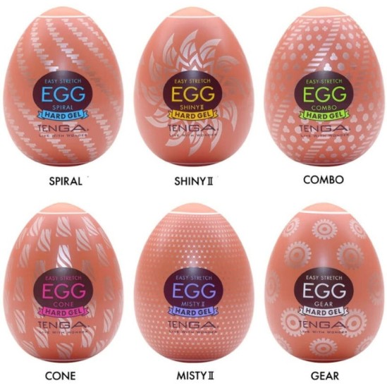 Tenga HARD BOILED MASTURBATOR EGG PACK 6 UNITS