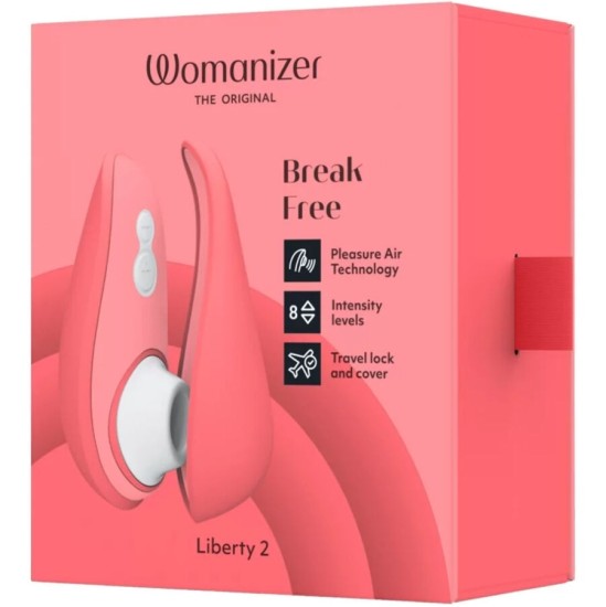 Womanizer LIBERTY 2 СТИМУЛЯТОР КЛИТОРА И ПРИОСКА РОЗОВАЯ