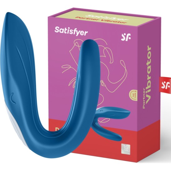 Satisfyer Partner PARTNERA ROTAĻLIETAS VAĻU VIBRATORS, KAS STIMULĒ Abus PARTNERUS 2020. GADA IZDEVUMS