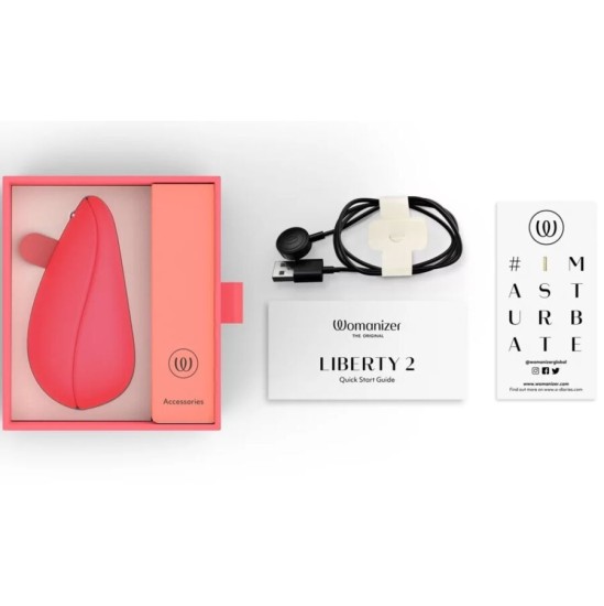 Womanizer LIBERTY 2 CLITORIS STIMULATOR & SUCKER PINK