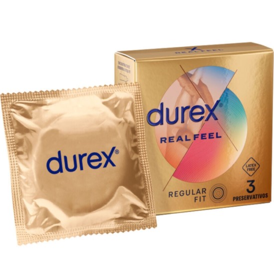 Durex Condoms DUREX - REAL FEEL KONDOMI 3 VIENĪBAS