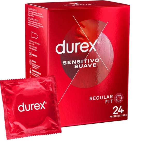 Durex Condoms DUREX - MĪKSTS UN JŪTĪGS 24 VIENĪBAS