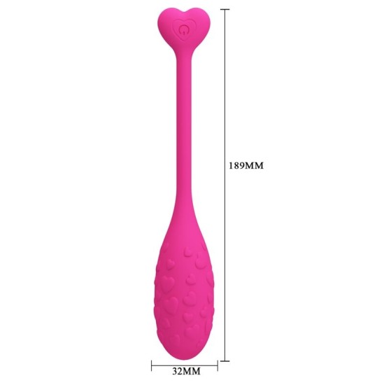 Pretty Love Smart PRETTY LOVE – PROGRAMOS KONTROLIUOJAMAS PINK FISHER VIBRATING EGG