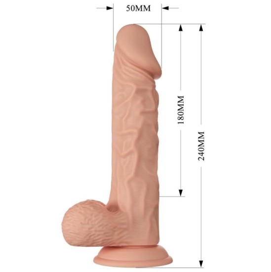 Baile Dildos SKAISTS BURAKU REĀLISTS UN ELASTĪGS DILDO 24 CM — MĪSTA