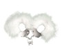 Adrien Lastic METAL HANDCUFFS WITH WHITE FEATHERS