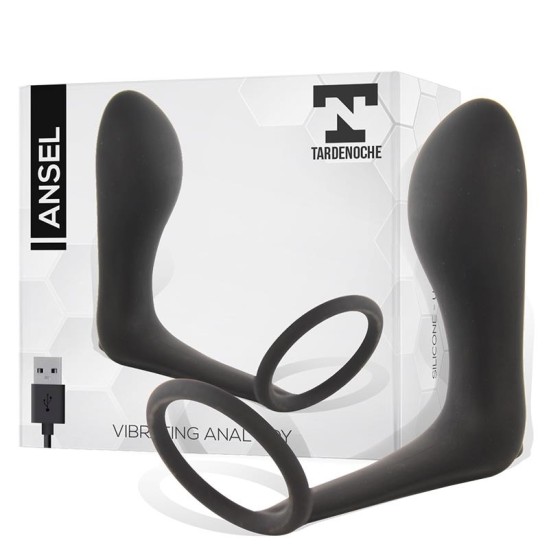 Tardenoche Ansel Anal Plug with Vibration and Cock Ring USB Silicone