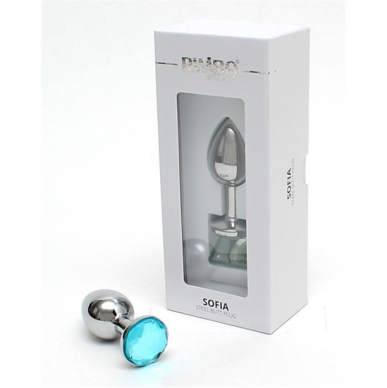 Rimba Toys Metal Butt Plug Sofia Blue Jewel