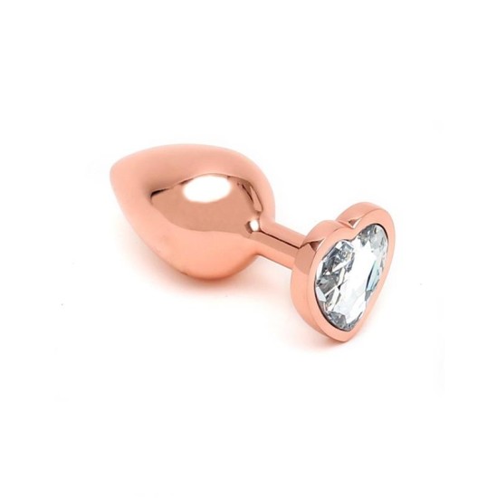 Rimba Toys Pisa Heart Shaped Butt Plug Rose Gold