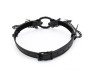 Intoyou Black Shadow O Ring Gag and Nipple Clamps Vegan Leather