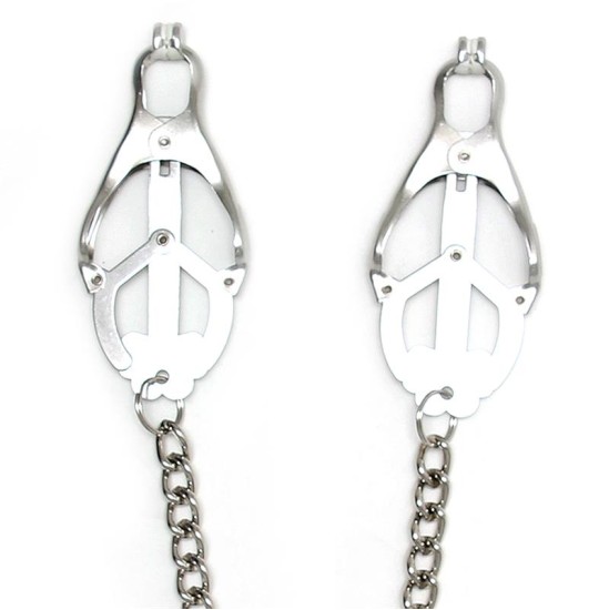 Bondage Play Rimba Nipple Clamps With Chain